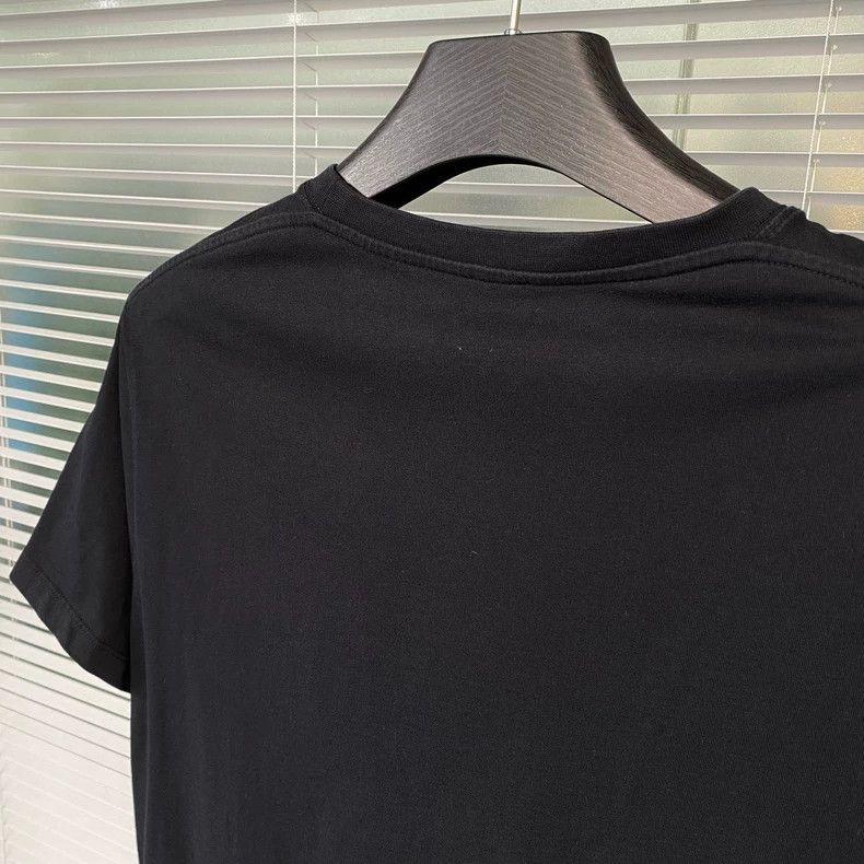 Loewe black embroidered logo short sleeve t-shirt - dmc Size US M / EU 48-50 / 2 - 4 Thumbnail
