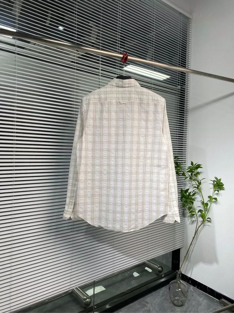 Loewe Loewe Long Sleeve Checkered Shirt with Logo - dmc Size US L / EU 52-54 / 3 - 2 Thumbnail