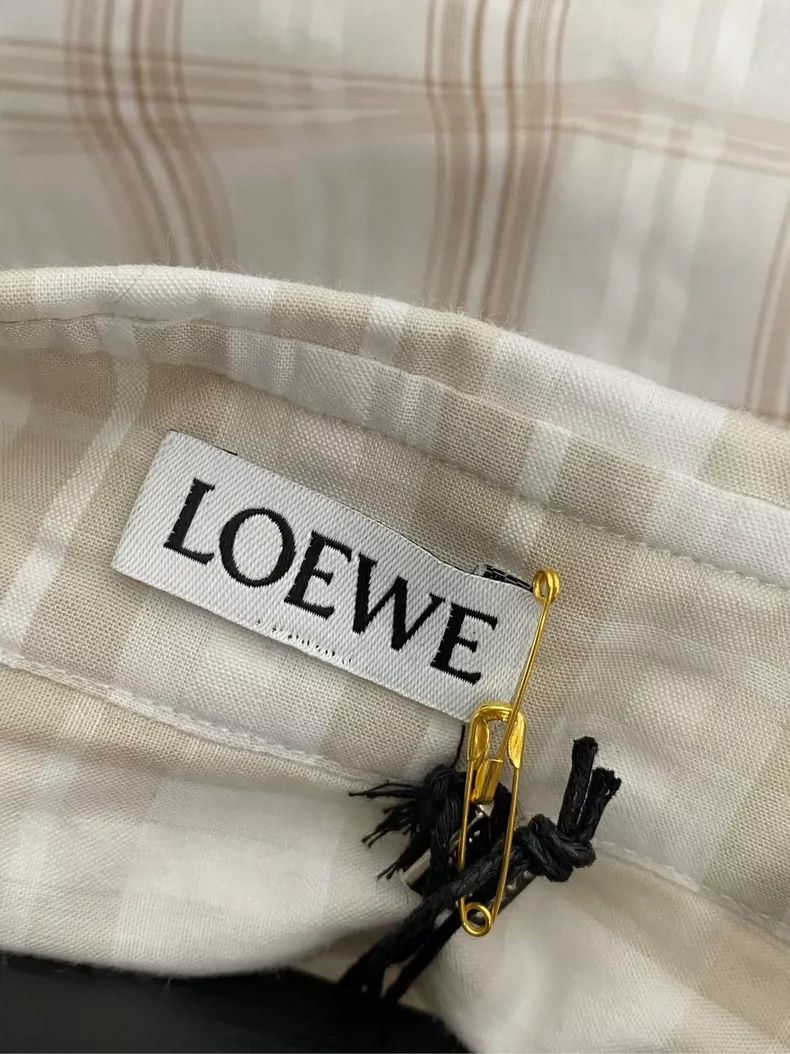 Loewe Loewe Long Sleeve Checkered Shirt with Logo - dmc Size US L / EU 52-54 / 3 - 7 Thumbnail