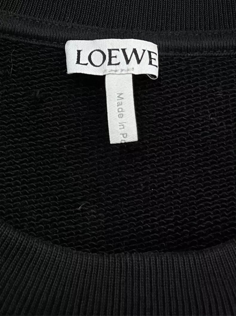 Loewe Loewe Classic Black Embroidered Logo Sweatshirt - dmc Size US S / EU 44-46 / 1 - 6 Thumbnail