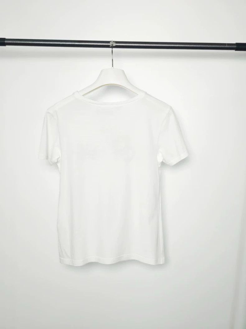 loewe white short sleeve t-shirt with logo - dmc