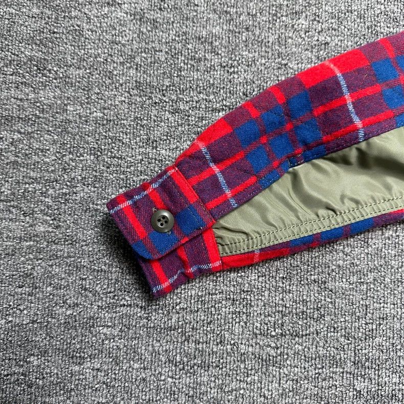 Comme des Garcons red plaid cotton jacket with padded sleeves - dmc Size US XS / EU 42 / 0 - 4 Thumbnail