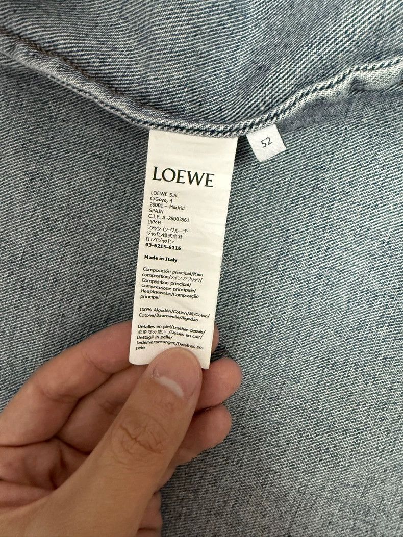 Loewe Loewe men's denim jacket with logo patch - dmc Size US L / EU 52-54 / 3 - 4 Thumbnail