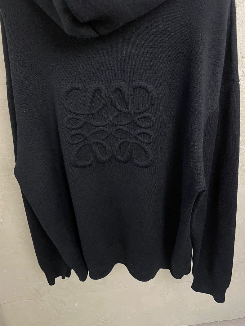 Loewe Loewe Black Logo Wool Zip Hoodie - dmc Size US L / EU 52-54 / 3 - 4 Thumbnail