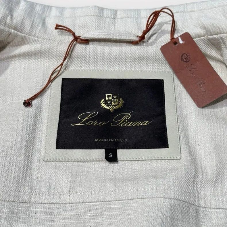 Loro Piana stylish light-colored cotton casual jacket - dmc Size US S / EU 44-46 / 1 - 5 Thumbnail