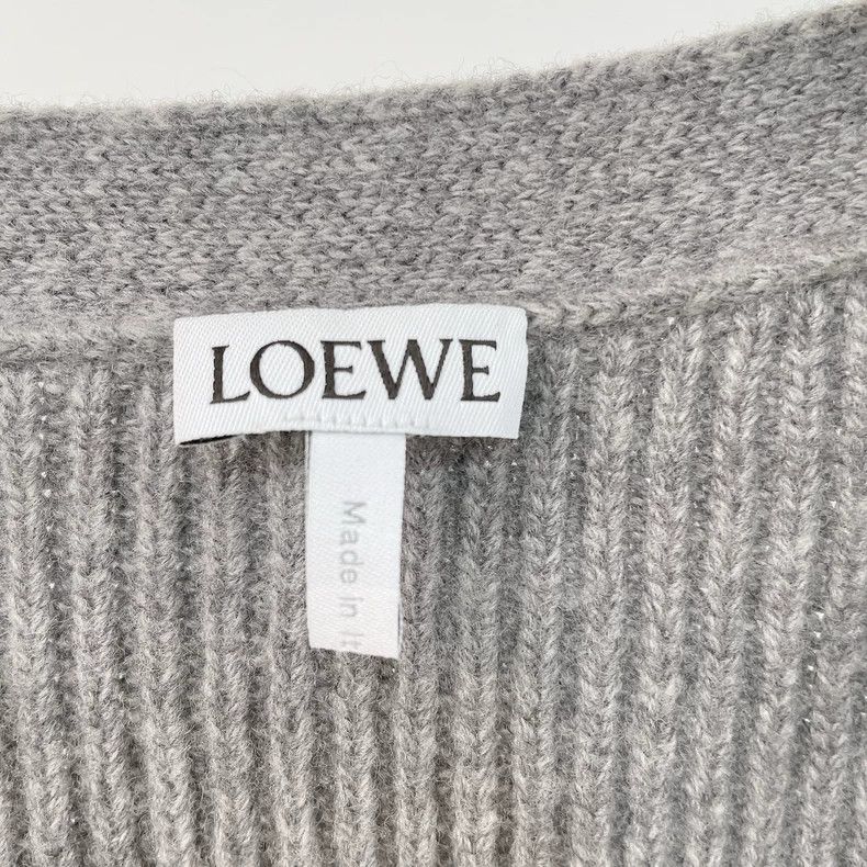Loewe gray knitted cardigan from Loewe - dmc Size US M / EU 48-50 / 2 - 7 Thumbnail