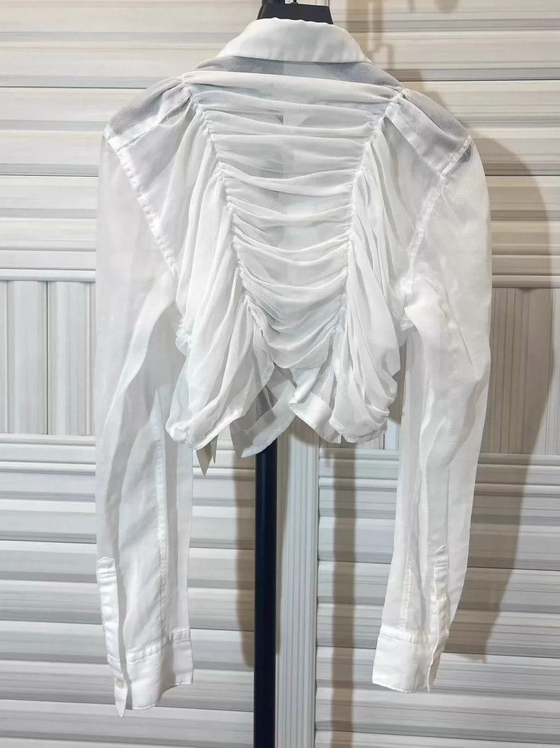 Comme des Garcons CDG Sheer White Shirt Size S - dmc Size US S / EU 44-46 / 1 - 2 Thumbnail