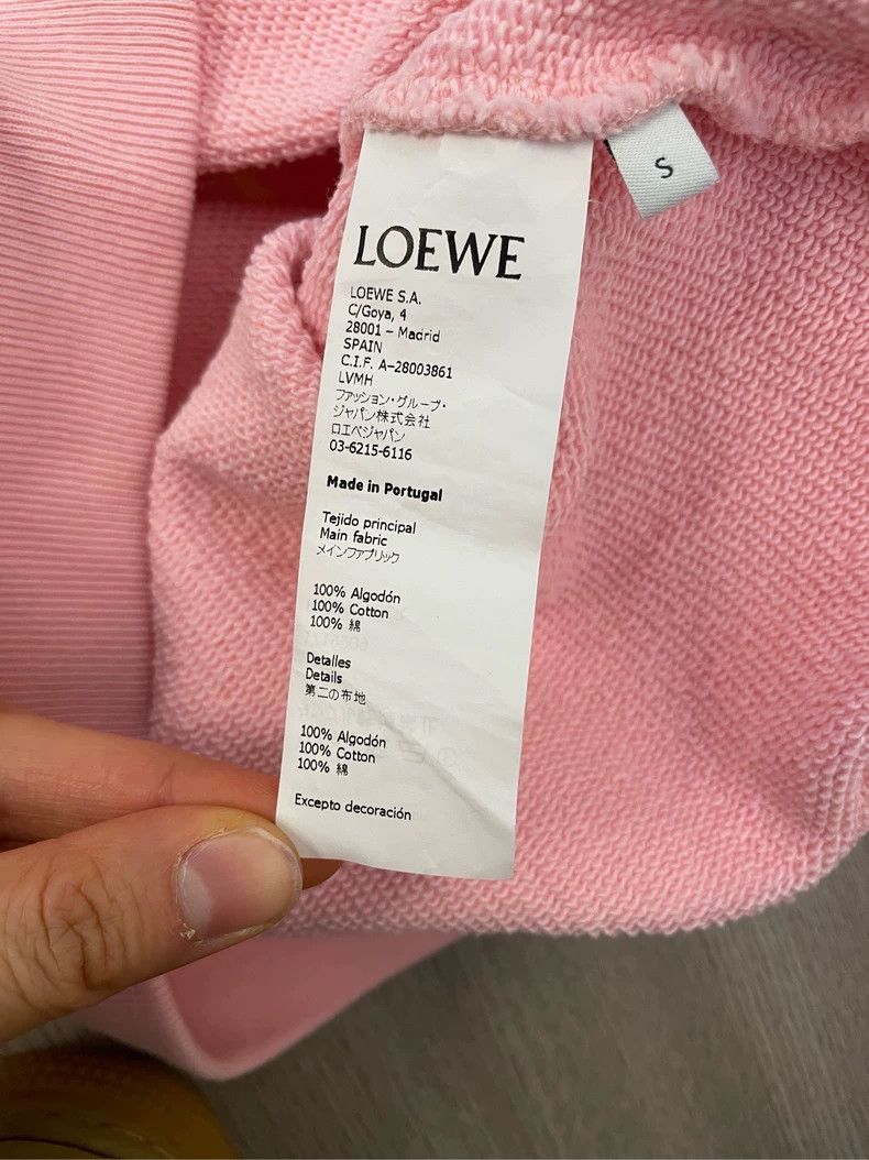 Loewe loewe pink logo embroidered sweatshirt - dmc Size US S / EU 44-46 / 1 - 6 Thumbnail