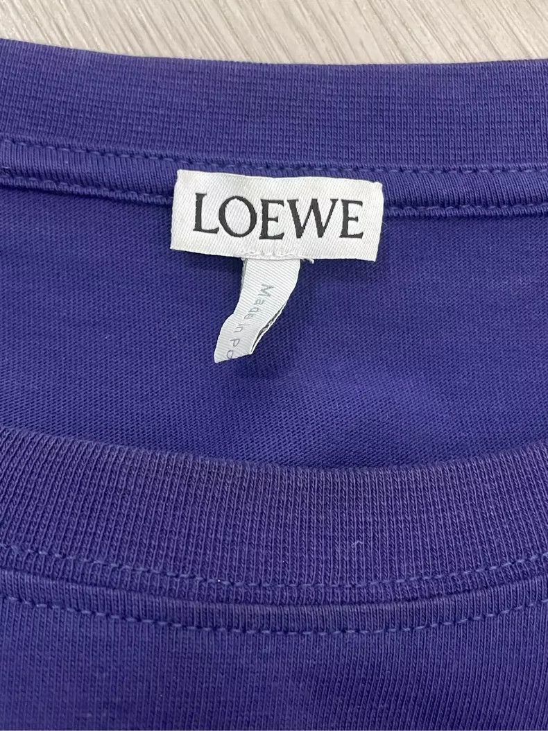 Loewe Loewe Purple Logo Embroidered Short Sleeve T-Shirt - dmc Size US XL / EU 56 / 4 - 2 Thumbnail
