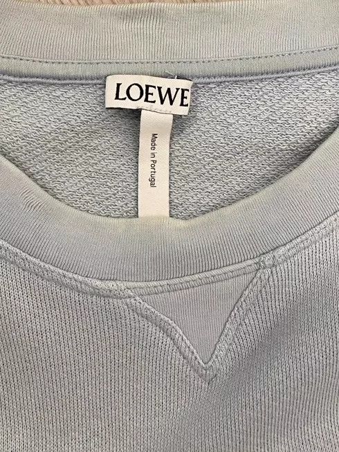 Loewe Loewe Blue Embroidered Logo Crewneck Sweatshirt - dmc Size US L / EU 52-54 / 3 - 5 Thumbnail