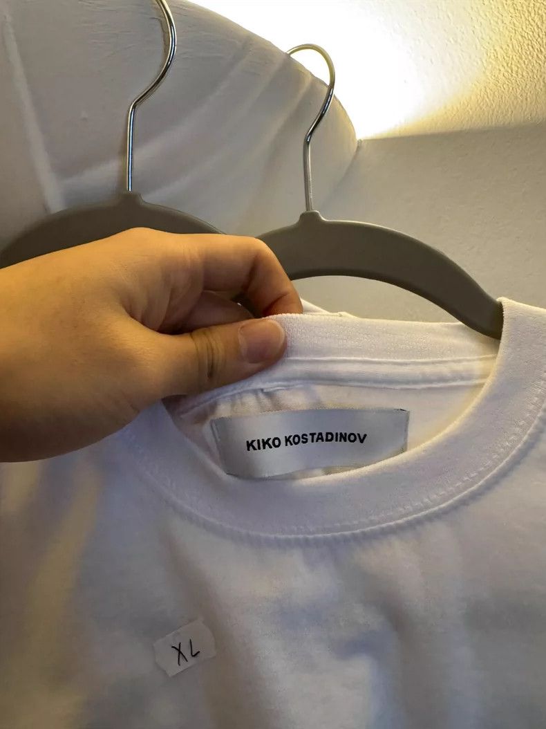 Kiko Kostadinov kiko kostadinov short sleeve white t-shirt - dmc Size US XL / EU 56 / 4 - 5 Thumbnail