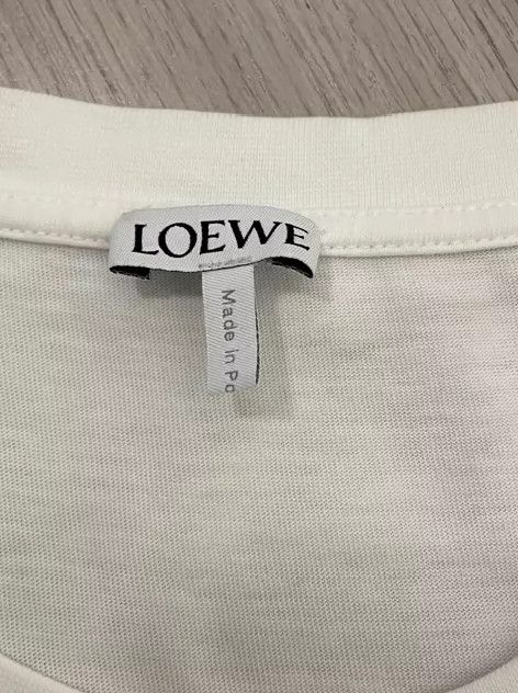 Loewe Loewe Embroidered Logo White Short Sleeve T-Shirt - dmc Size US XXL / EU 58 / 5 - 5 Thumbnail