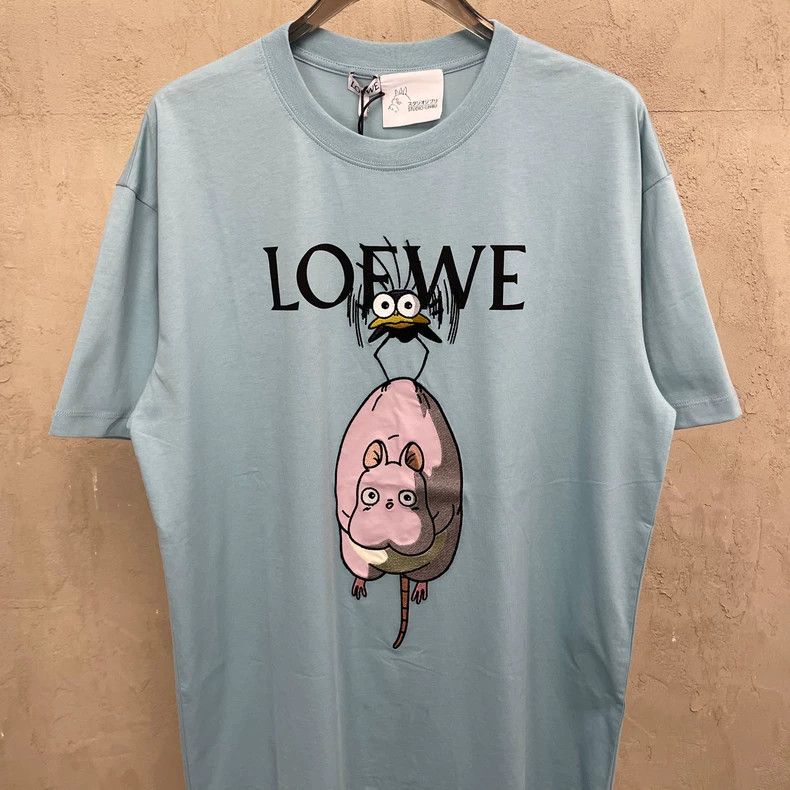 Loewe loewe chihiro embroidered logo short sleeve t-shirt - dmc Size US S / EU 44-46 / 1 - 3 Thumbnail