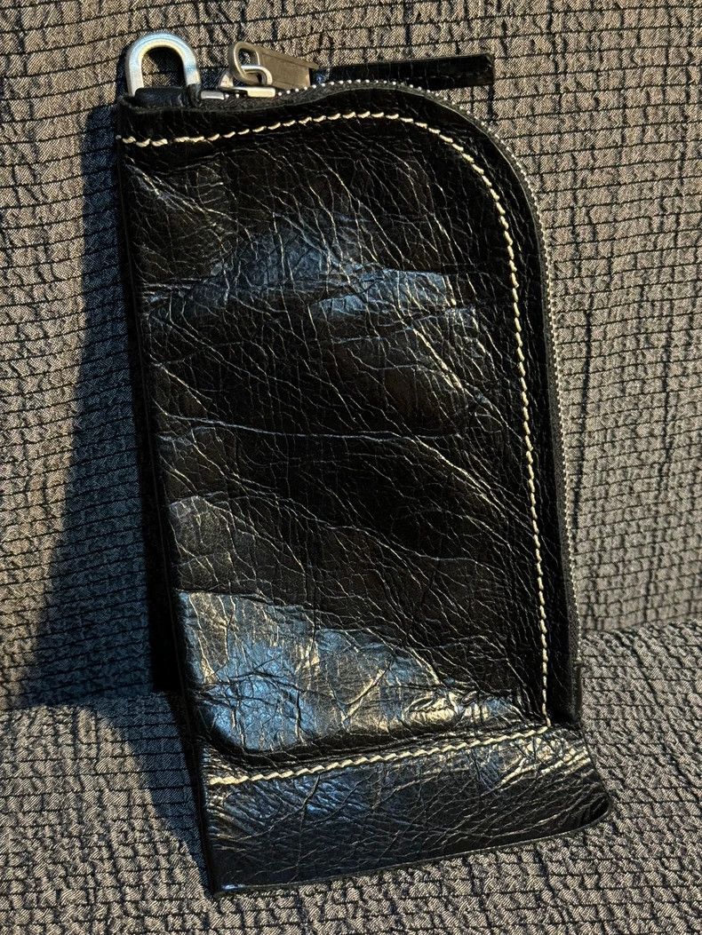 Rick Owens rick owens black leather card holder bag - dmc Size ONE SIZE - 4 Thumbnail