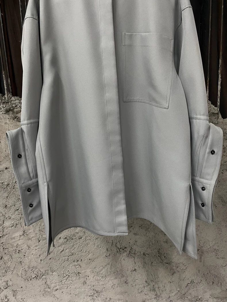 Jil Sander jil sander oversized shirt in light gray - dmc Size US XXS / EU 40 - 4 Thumbnail