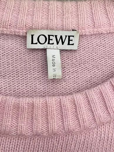 Loewe Loewe Embroidered Logo Wool Sweater in Pink - dmc Size US XS / EU 42 / 0 - 5 Thumbnail