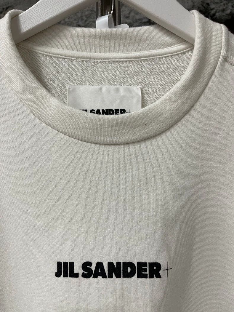Jil Sander jil sander white sweatshirt with logo - dmc Size US M / EU 48-50 / 2 - 5 Thumbnail