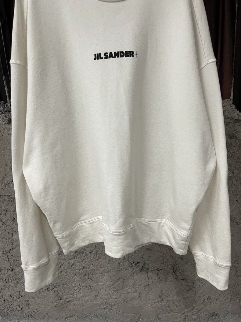 Jil Sander jil sander white sweatshirt with logo - dmc Size US M / EU 48-50 / 2 - 4 Thumbnail