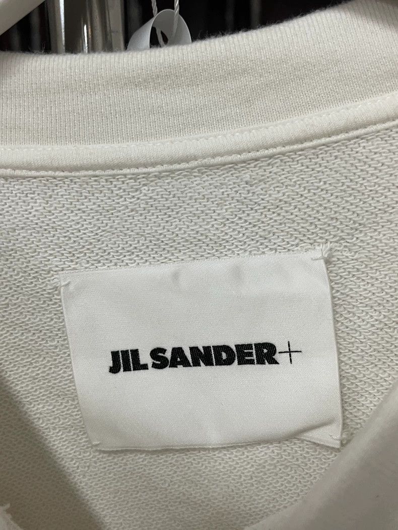 Jil Sander jil sander white sweatshirt with logo - dmc Size US M / EU 48-50 / 2 - 6 Thumbnail