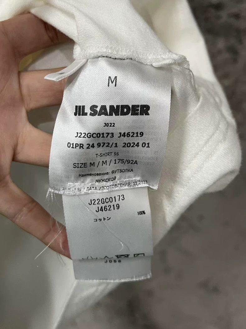 Jil Sander jil sander short sleeve white t-shirt - dmc Size US M / EU 48-50 / 2 - 7 Thumbnail