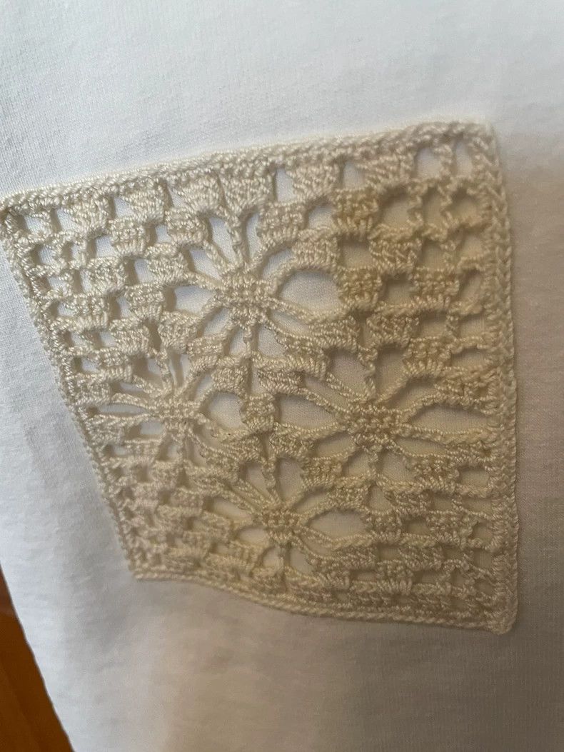 Jil Sander jil sander white embroidered t-shirt - dmc Size US M / EU 48-50 / 2 - 2 Thumbnail