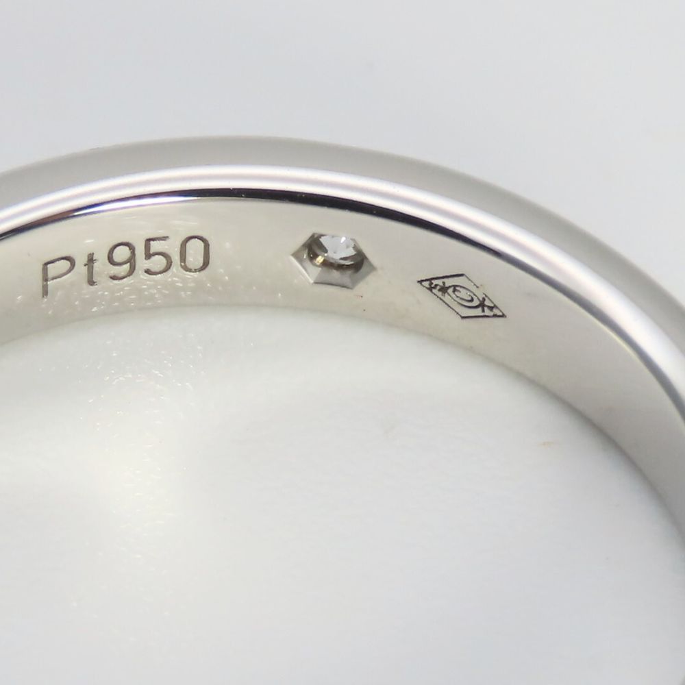Cartier Cartier Cartier Engraved Pt950 Platinum Diamond Ring Size 9 Metal Ring Size ONE SIZE - 6 Thumbnail