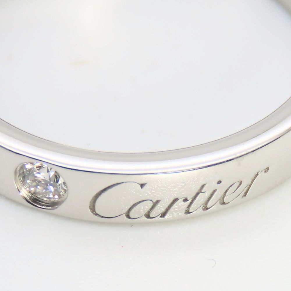 Cartier Cartier Cartier Engraved Pt950 Platinum Diamond Ring Size 9 Metal Ring Size ONE SIZE - 7 Thumbnail