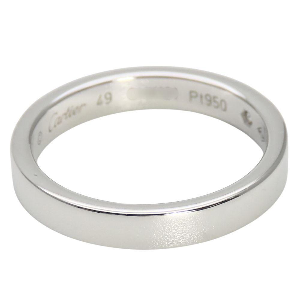 Cartier Cartier Cartier Engraved Pt950 Platinum Diamond Ring Size 9 Metal Ring Size ONE SIZE - 4 Thumbnail