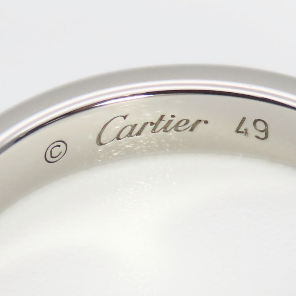 Cartier Cartier Cartier Engraved Pt950 Platinum Diamond Ring Size 9 Metal Ring Size ONE SIZE - 5 Thumbnail