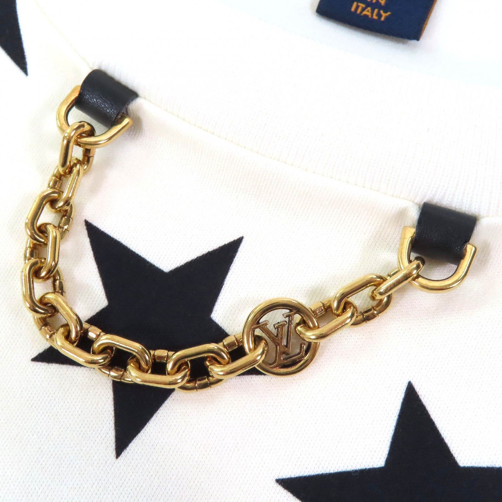 Louis Vuitton Louis Vuitton Louis Vuitton LV Logo Star Chain T-shirt Cotton T-Shirts 1AA9WZ DUTY FREE for USA Size ONE SIZE - 5 Thumbnail