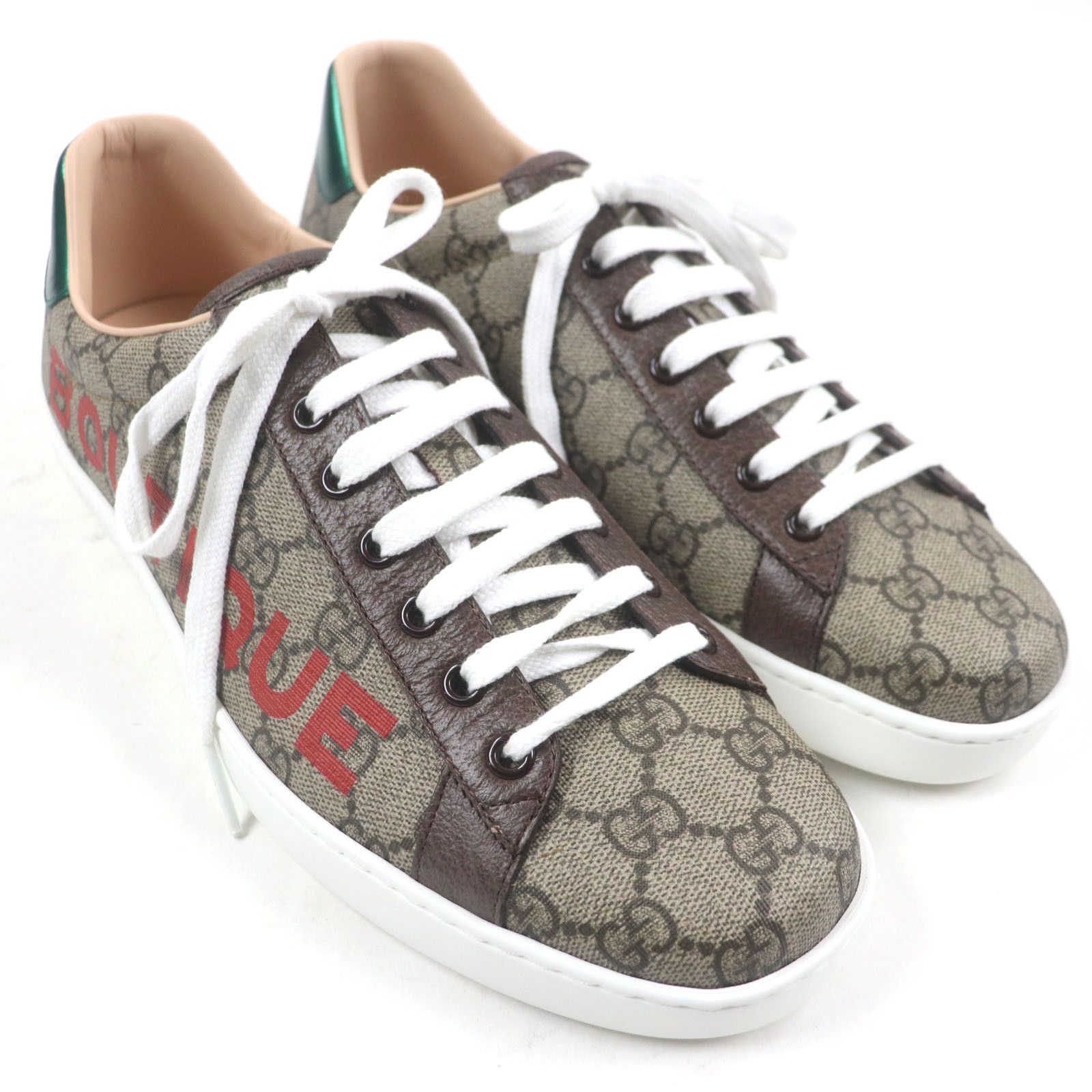 Gucci Gucci Gucci ACE GG Supreme Sneakers Canvas Shoes 623236 Size ONE SIZE - 3 Thumbnail