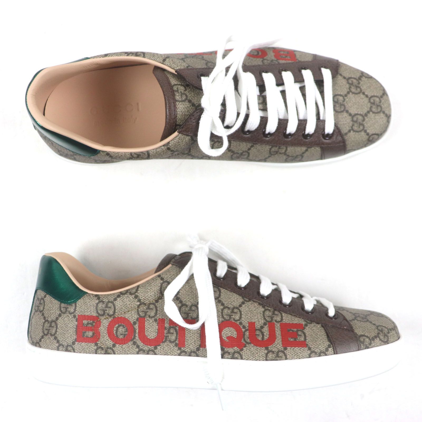 Gucci Gucci Gucci ACE GG Supreme Sneakers Canvas Shoes 623236 Size ONE SIZE - 6 Thumbnail