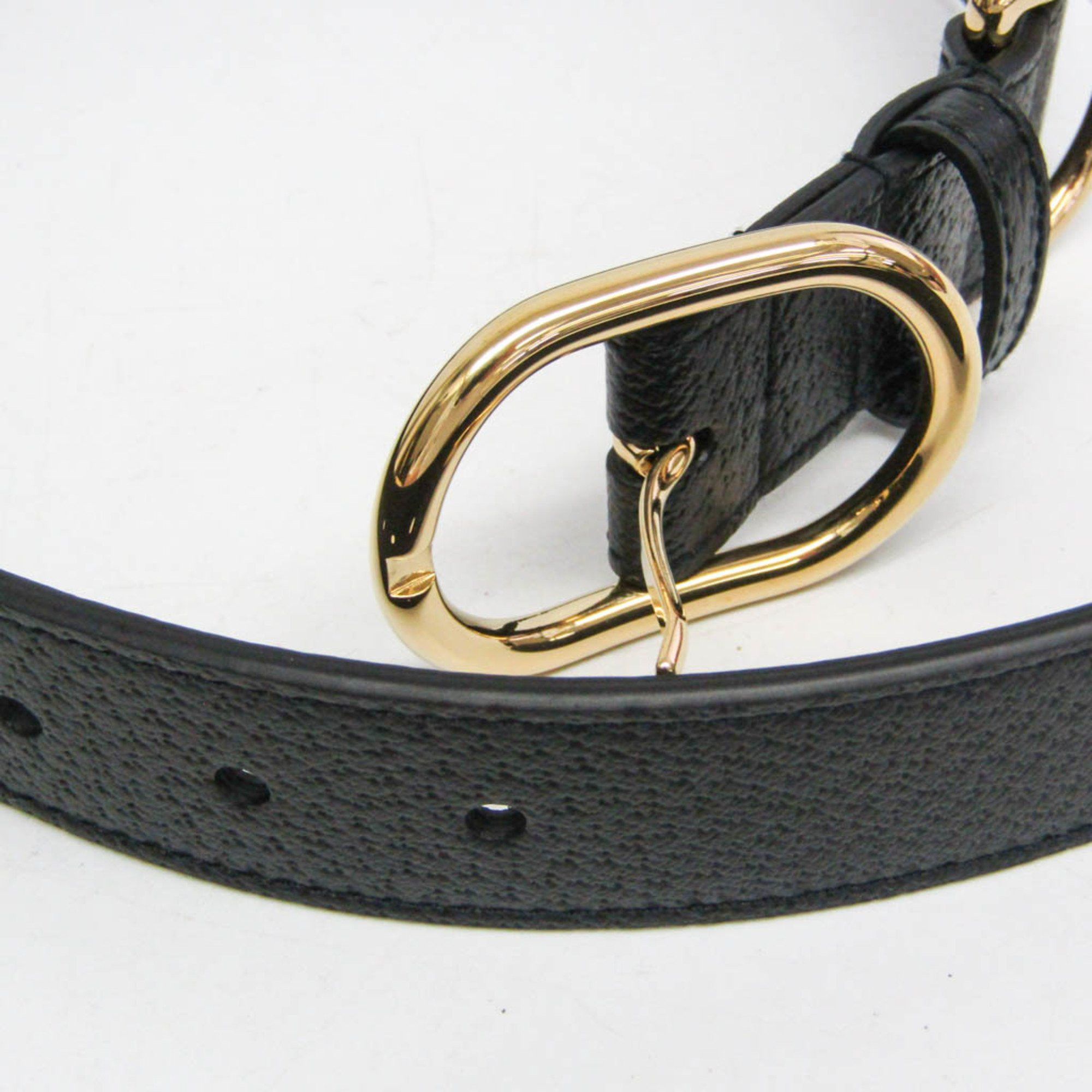Gucci Gucci Interlocking G 695256 Dog Collar Leather Black Size ONE SIZE - 4 Thumbnail