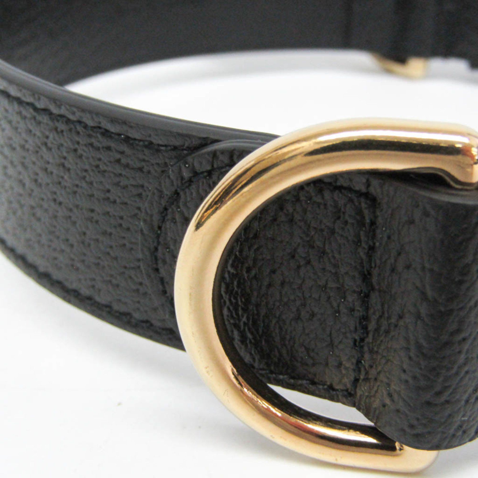 Gucci Gucci Interlocking G 695256 Dog Collar Leather Black Size ONE SIZE - 5 Thumbnail
