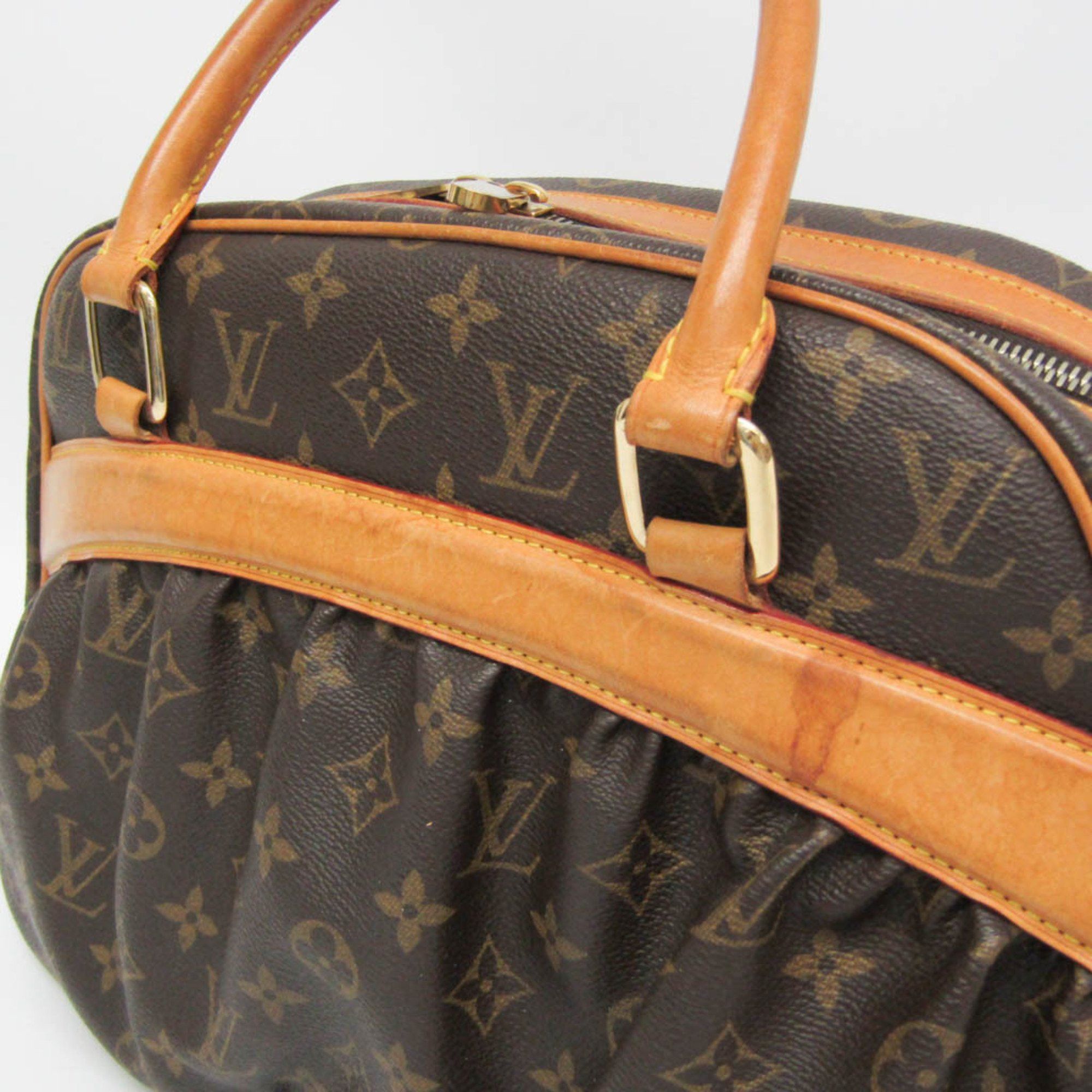 Louis Vuitton Louis Vuitton Monogram Mitzi M40058 Men,Women Boston Bag Brown Size ONE SIZE - 8 Thumbnail
