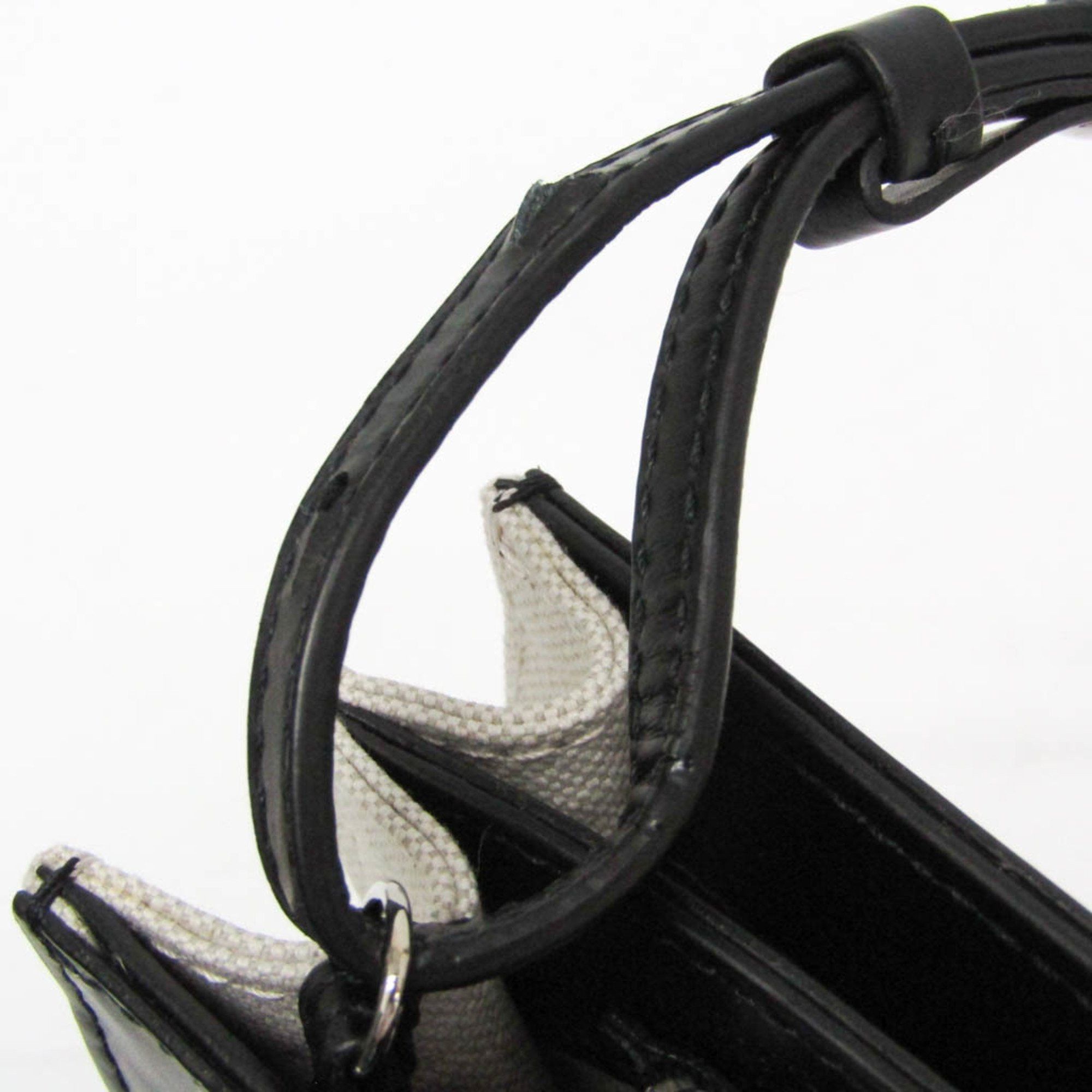 Balenciaga Balenciaga Navy Pochette 339937 Men,Women Canvas,Leather Shoulder Bag Black,Off-white Size ONE SIZE - 12 Thumbnail