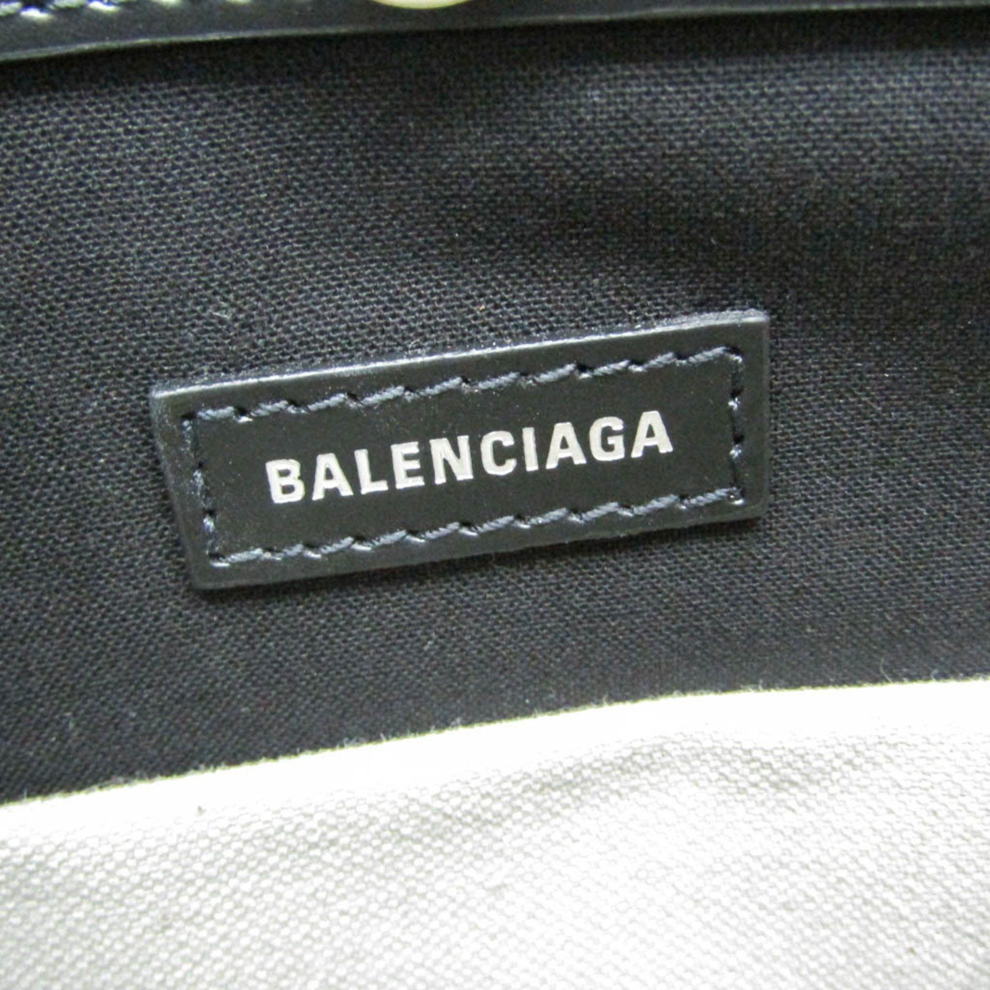 Balenciaga Balenciaga Navy Pochette 339937 Men,Women Canvas,Leather Shoulder Bag Black,Off-white Size ONE SIZE - 14 Thumbnail