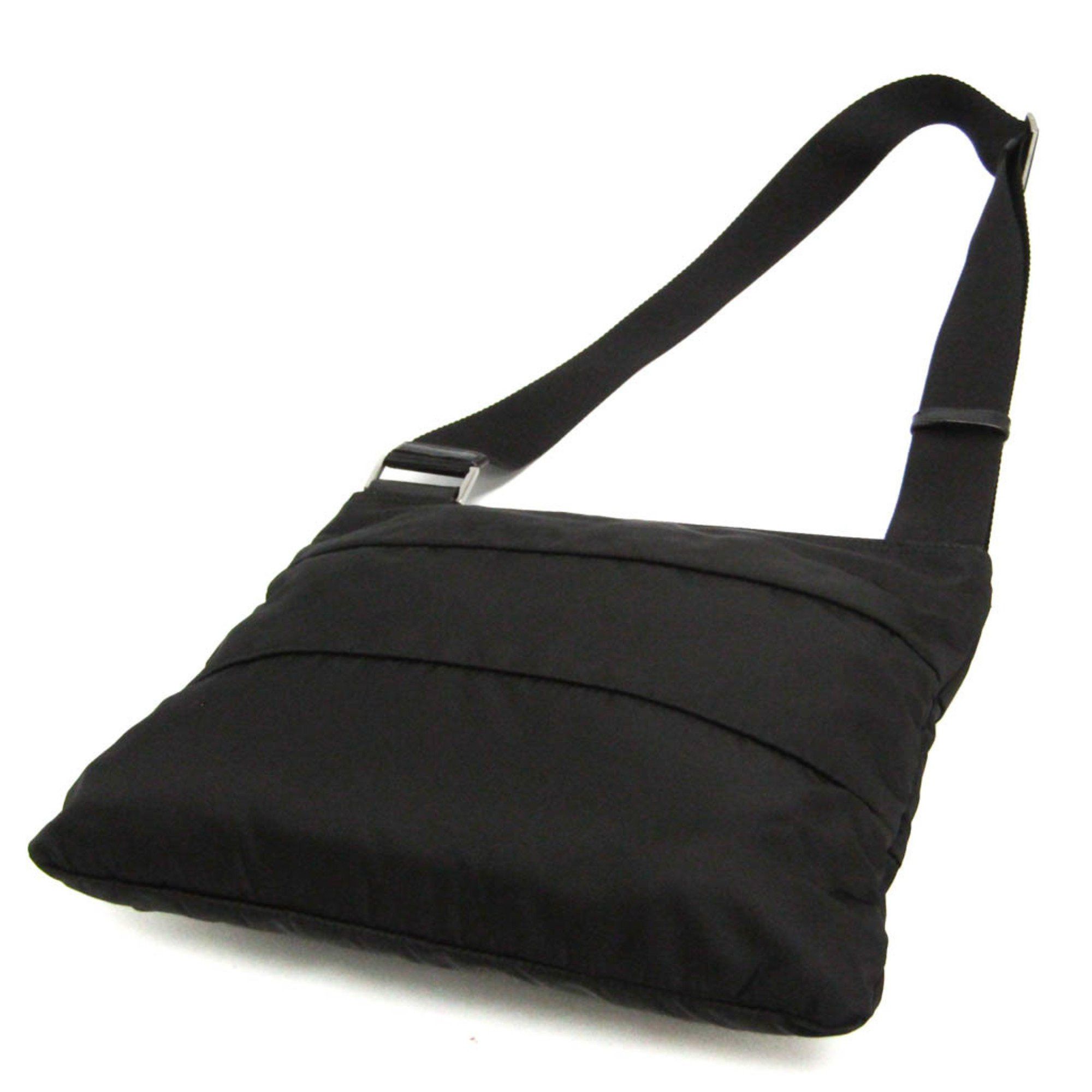 Prada Prada TESSUTO BT0741 Women's Nylon Shoulder Bag Black Size ONE SIZE - 3 Thumbnail