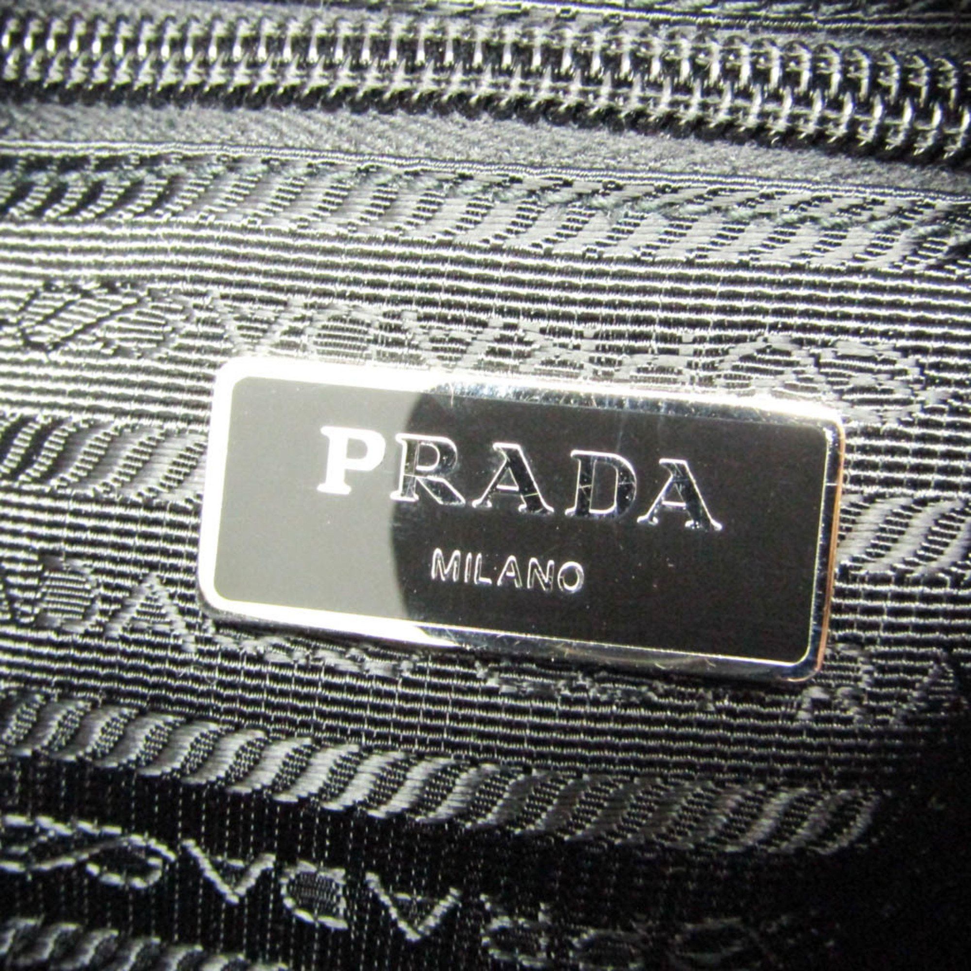 Prada Prada TESSUTO BT0741 Women's Nylon Shoulder Bag Black Size ONE SIZE - 11 Thumbnail