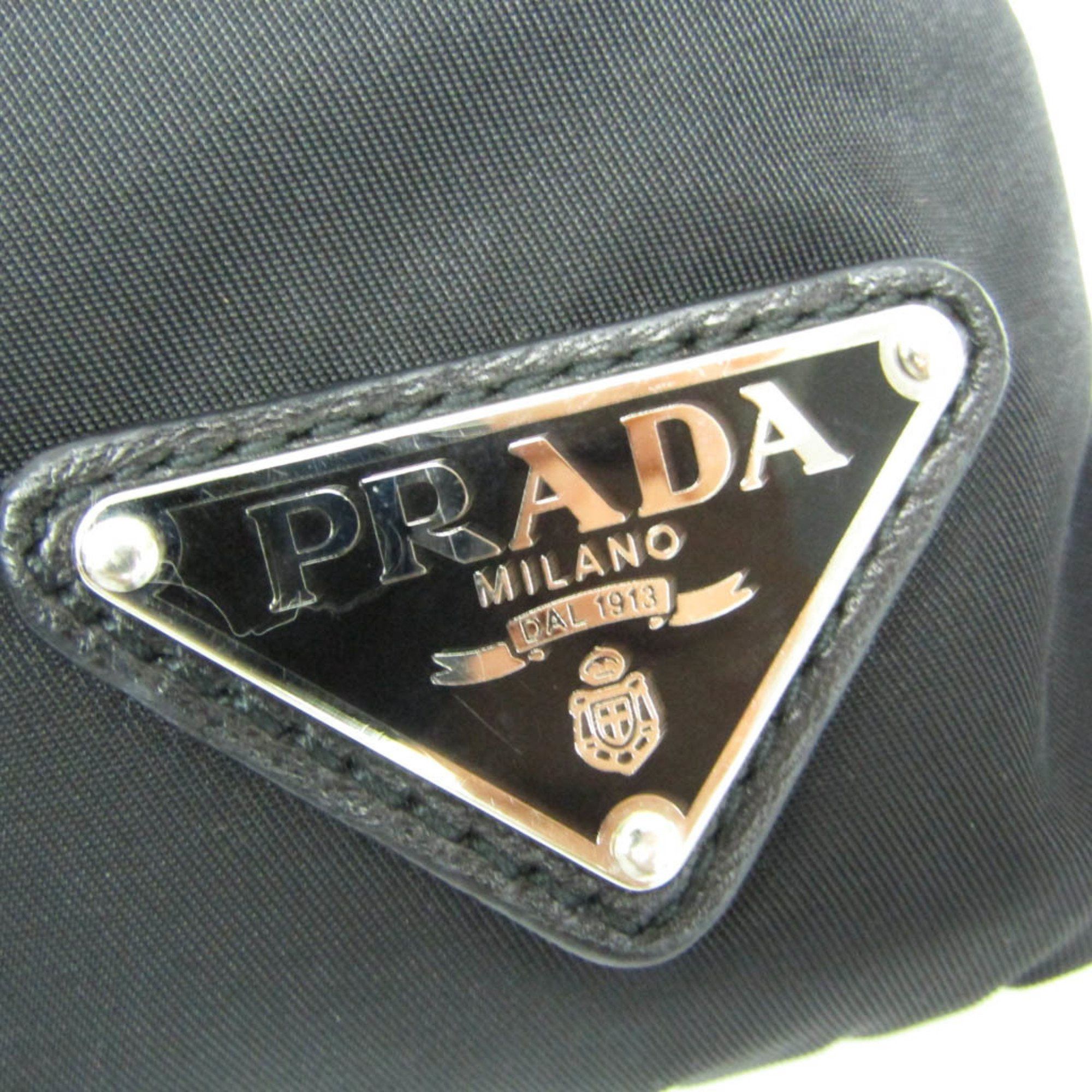 Prada Prada TESSUTO BT0741 Women's Nylon Shoulder Bag Black Size ONE SIZE - 8 Thumbnail