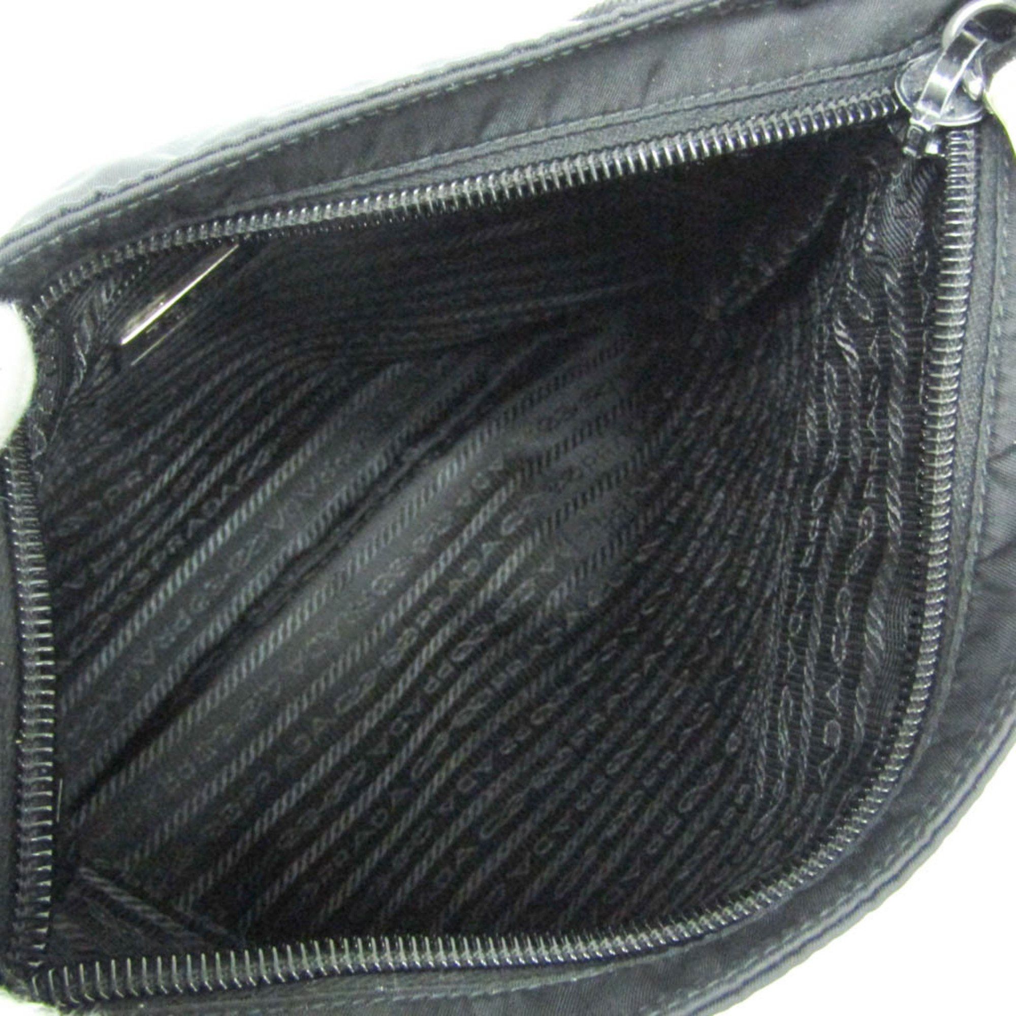 Prada Prada TESSUTO BT0741 Women's Nylon Shoulder Bag Black Size ONE SIZE - 3 Thumbnail