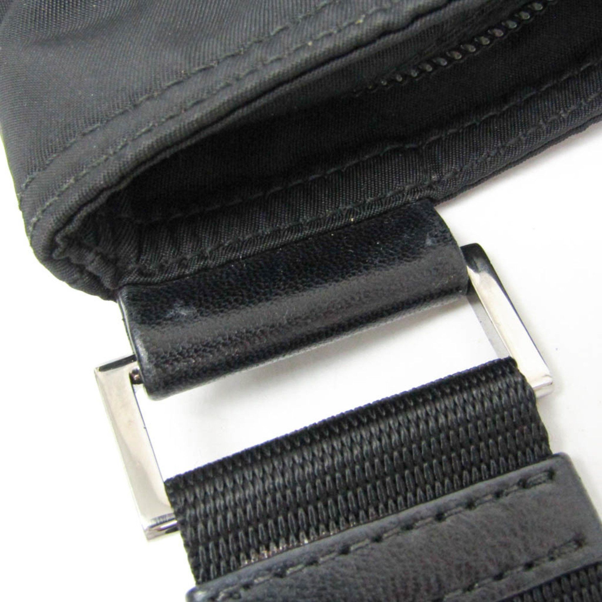 Prada Prada TESSUTO BT0741 Women's Nylon Shoulder Bag Black Size ONE SIZE - 8 Thumbnail