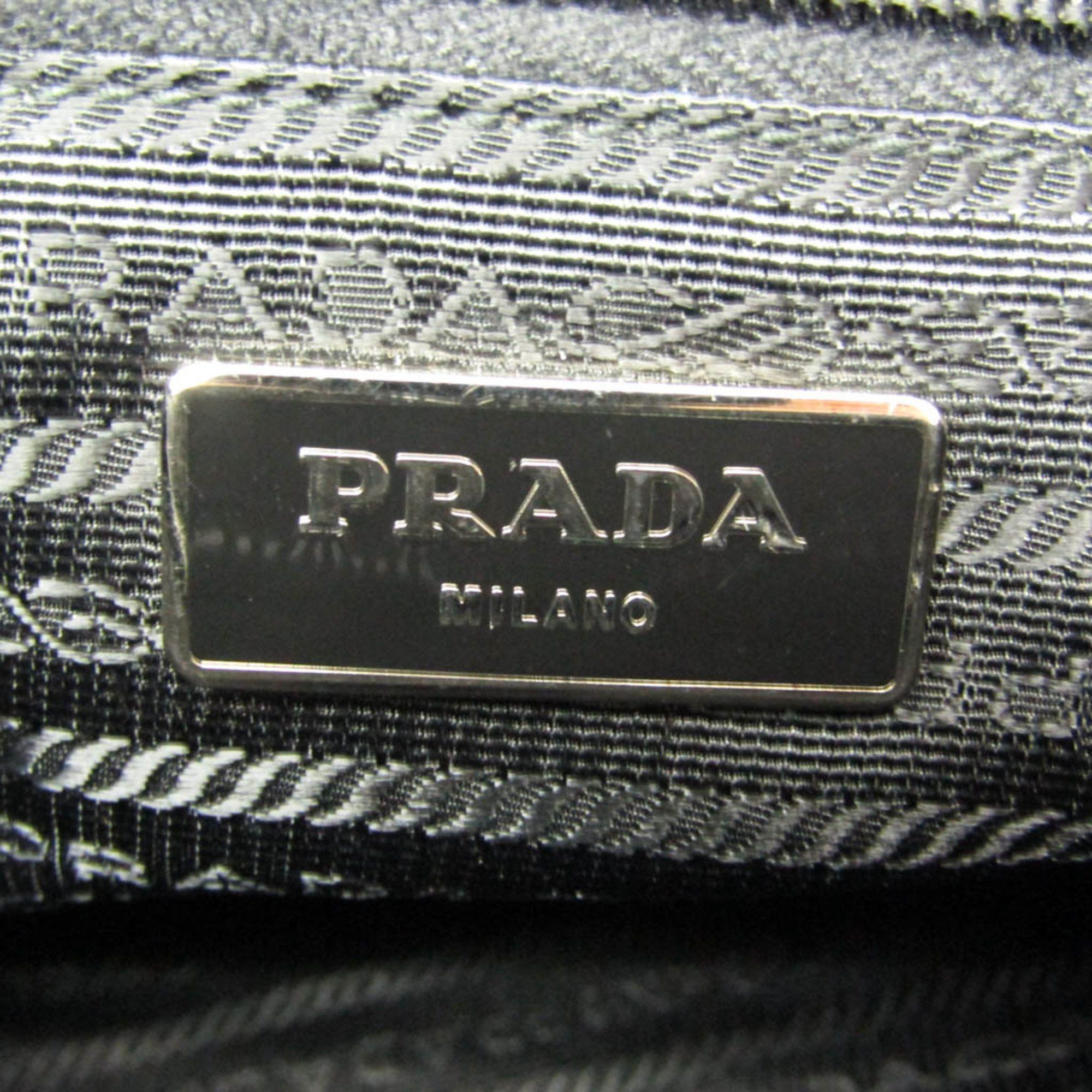 Prada Prada TESSUTO BT0741 Women's Nylon Shoulder Bag Black Size ONE SIZE - 11 Thumbnail