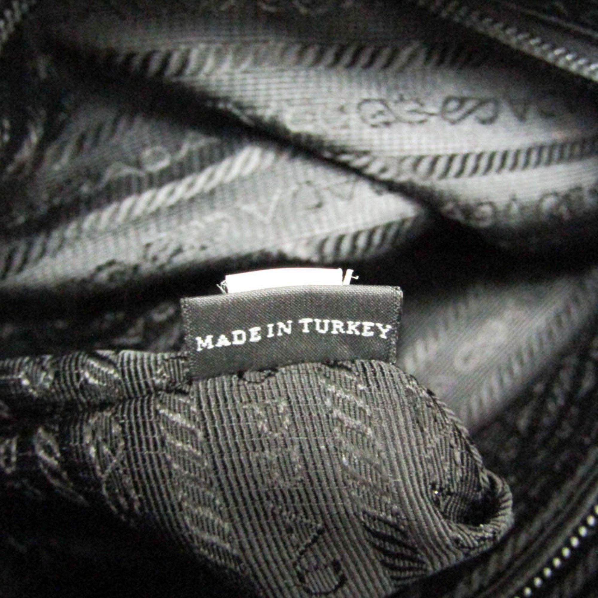 Prada Prada TESSUTO BT0741 Women's Nylon Shoulder Bag Black Size ONE SIZE - 12 Thumbnail