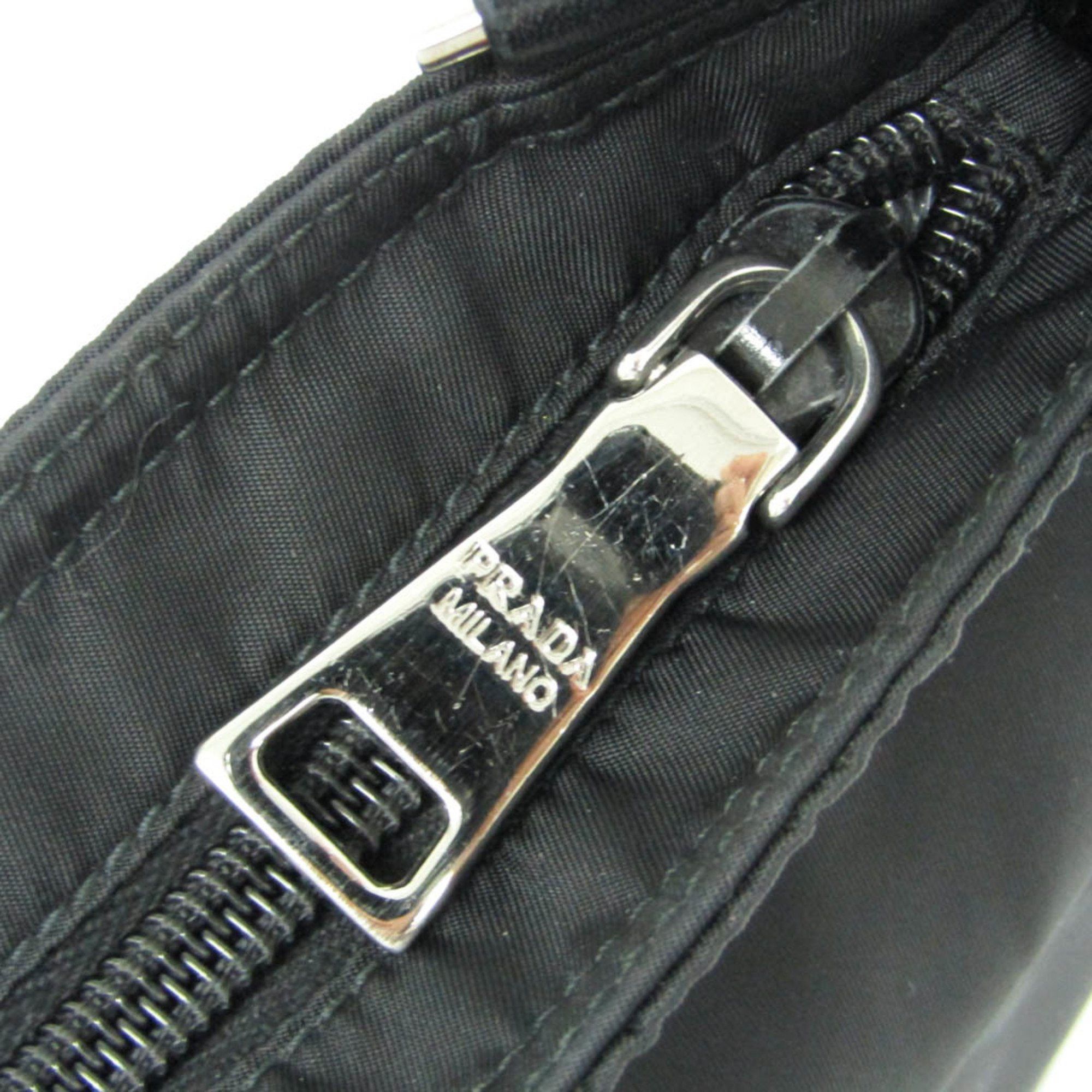 Prada Prada TESSUTO BT0741 Women's Nylon Shoulder Bag Black Size ONE SIZE - 10 Thumbnail