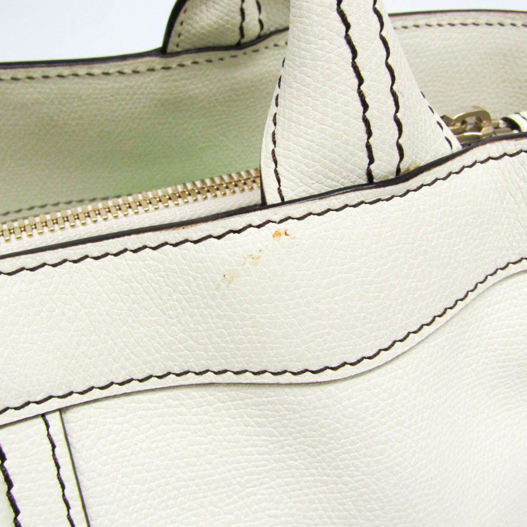 Valextra Valextra V5U41 J Bag Women's Leather Handbag Off-white Size ONE SIZE - 8 Thumbnail