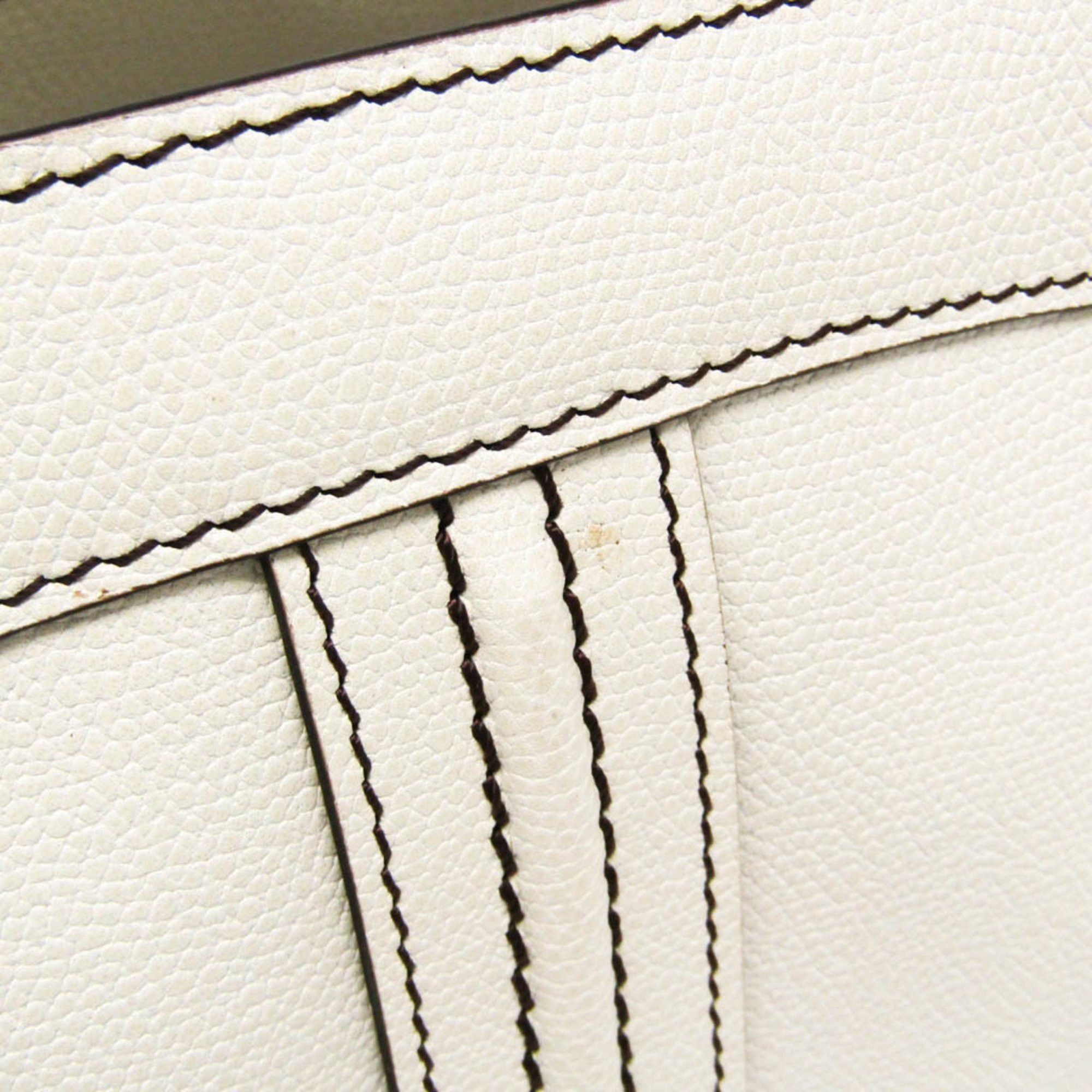 Valextra Valextra V5U41 J Bag Women's Leather Handbag Off-white Size ONE SIZE - 10 Thumbnail