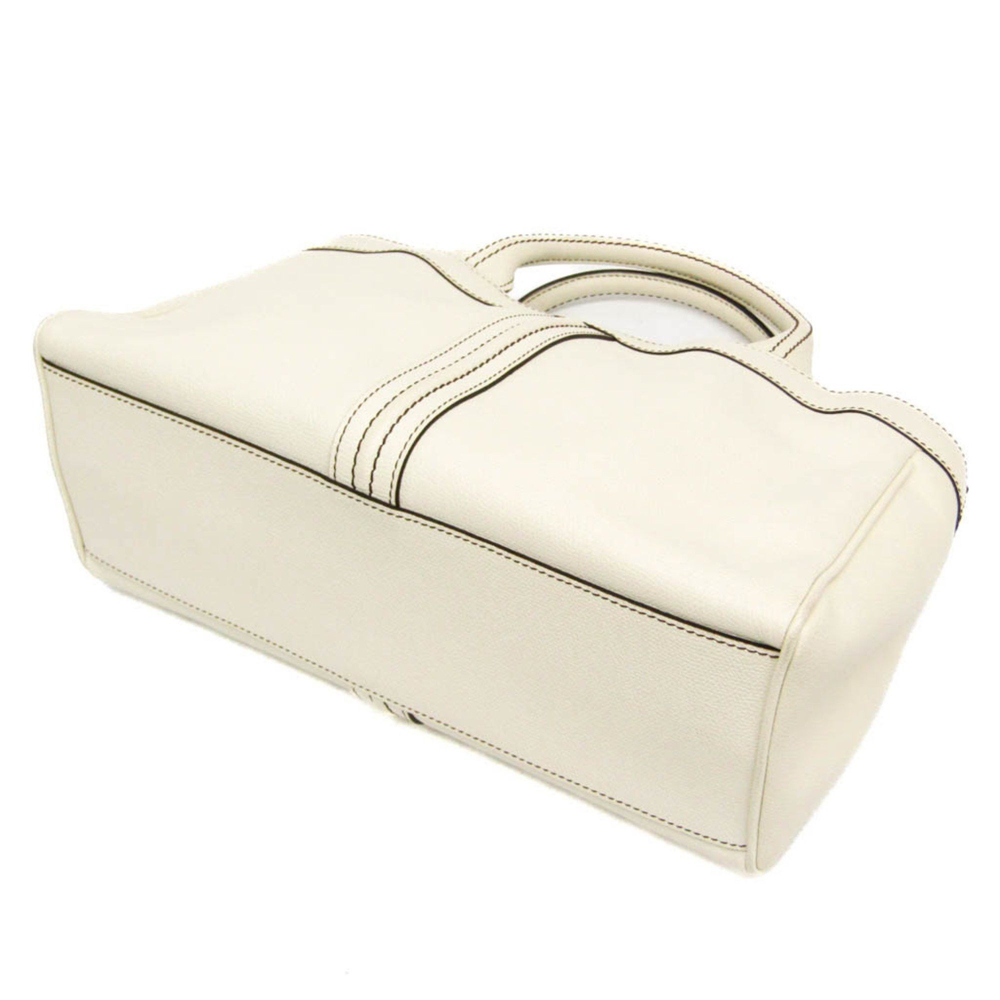 Valextra Valextra V5U41 J Bag Women's Leather Handbag Off-white Size ONE SIZE - 2 Thumbnail