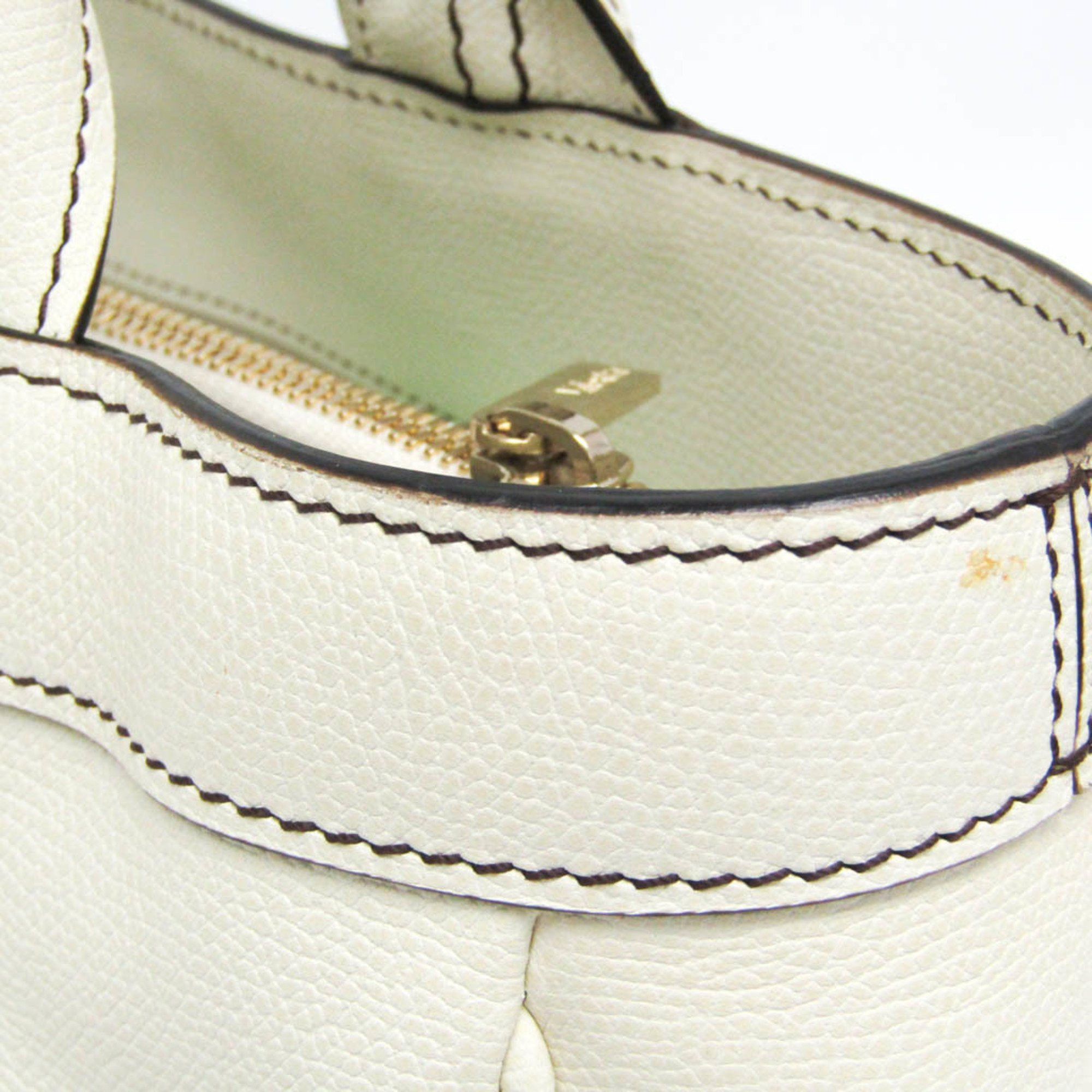 Valextra Valextra V5U41 J Bag Women's Leather Handbag Off-white Size ONE SIZE - 9 Thumbnail