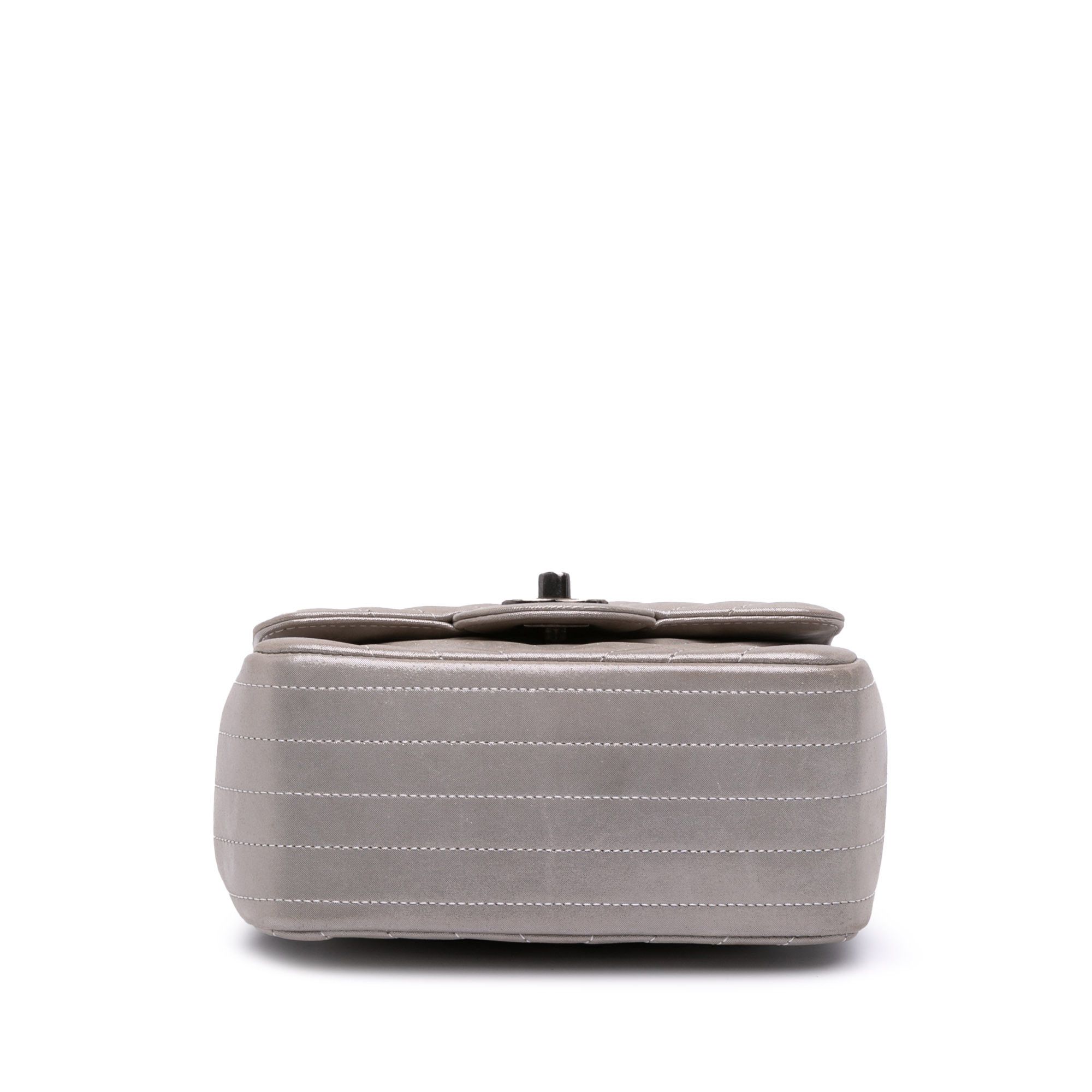 Chanel Chanel Mini Square Classic Chevron Iridescent Lambskin Single Flap Size ONE SIZE - 3 Thumbnail